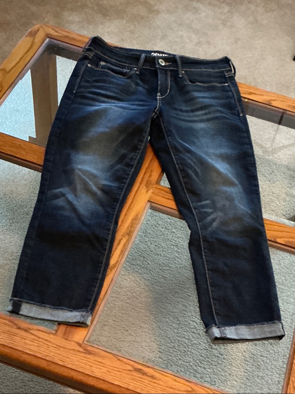 Denizen from Levi's Dark Blue Cropped Slim Jeans